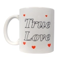 Kubek z napisem true love walentynki