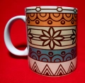 Kubek boho motyw kwiatowy
