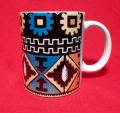Kubek boho z piórkiem