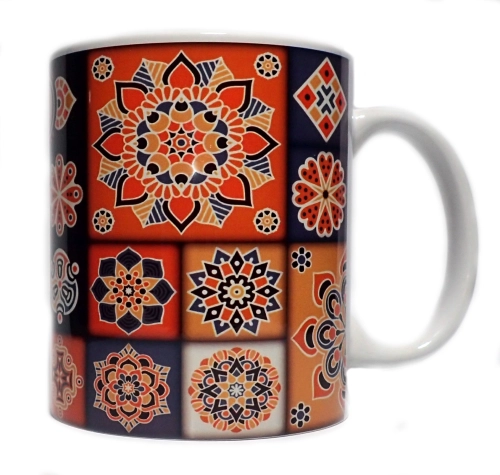 Kubek boho kafelki