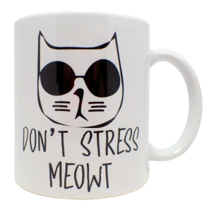Kubek z kotem - Don't stress
